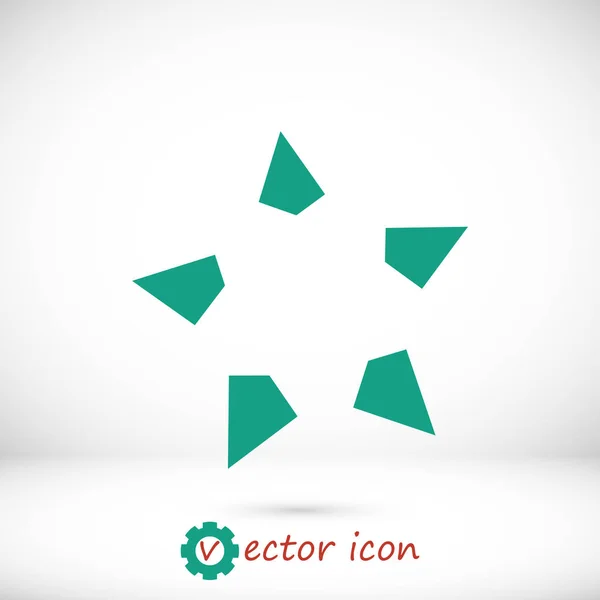 Icono Estrella Verde — Vector de stock