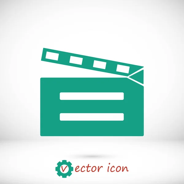 Icono de vídeo verde — Vector de stock