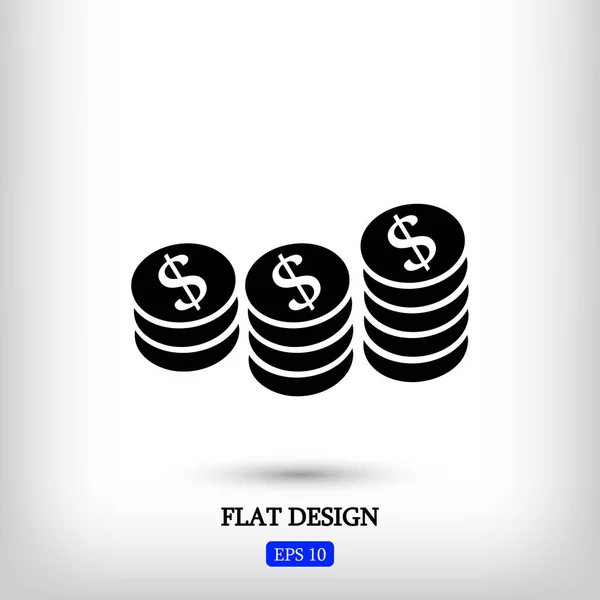 Design of money icon — Stock Vector