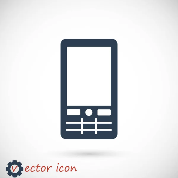 Teléfono Apartamento Icono — Vector de stock