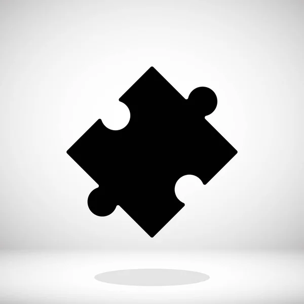 Puzzle flat icon — Stock Vector