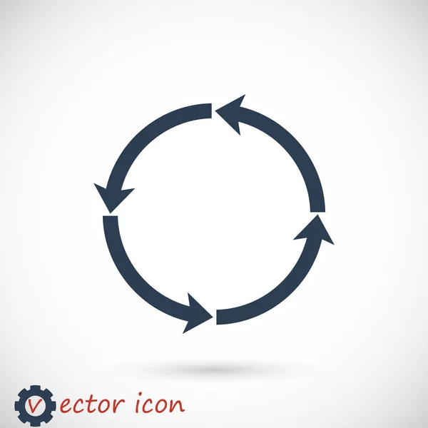 Ícone de setas circulares — Vetor de Stock