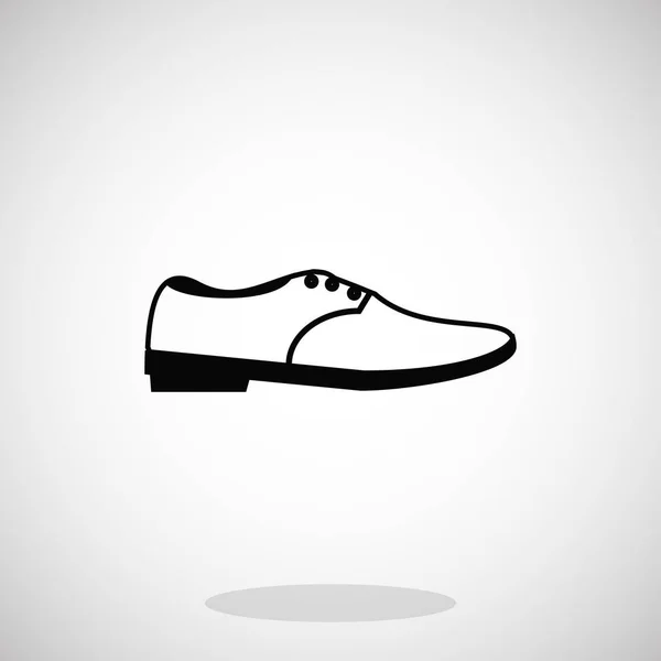 Männliche Schuh-Ikone — Stockvektor