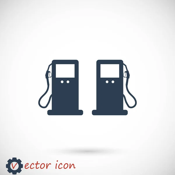 Black gas icon — Stock Vector