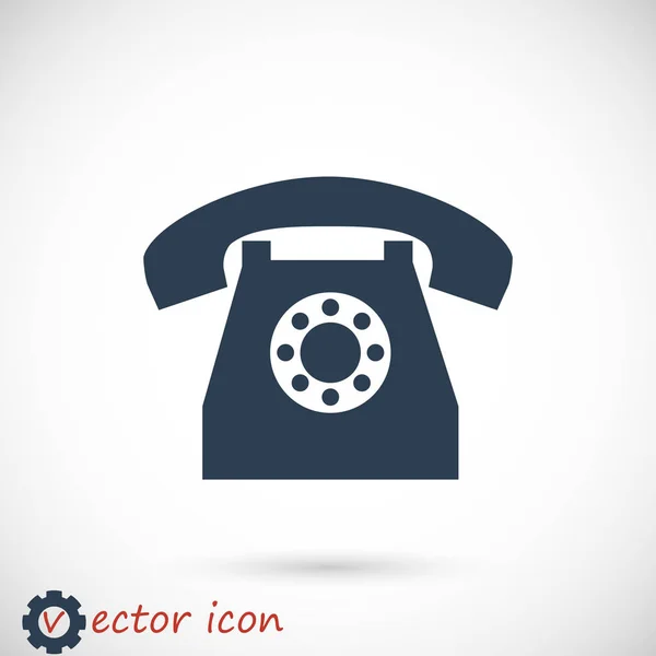 Icono de teléfono antiguo — Vector de stock