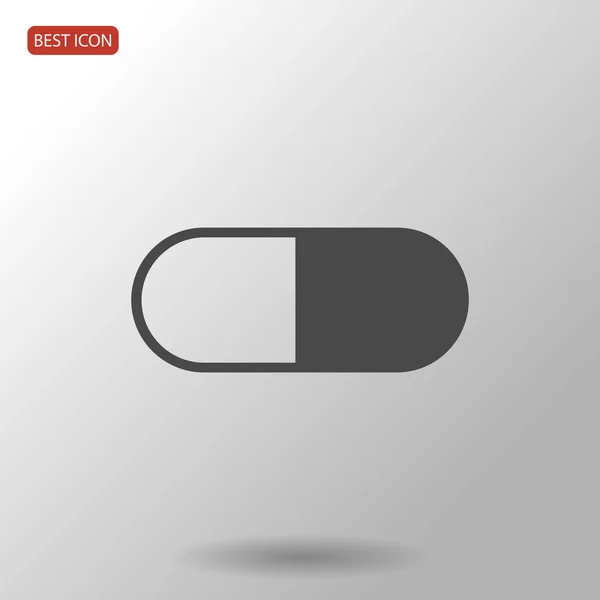 Icône de capsule médicale — Image vectorielle
