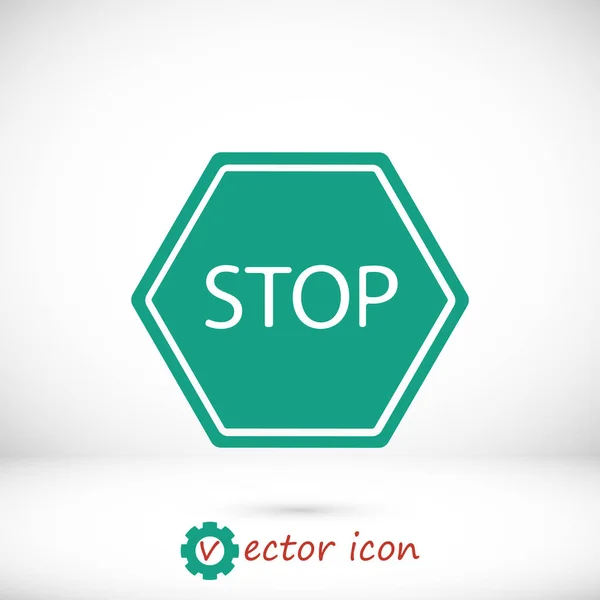 Stop icono de signo — Vector de stock