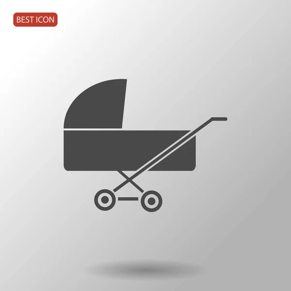 Bebek arabası simgesi — Stok Vektör