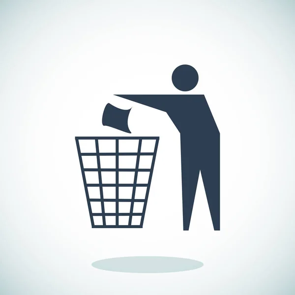 Recycling teken pictogram — Stockvector