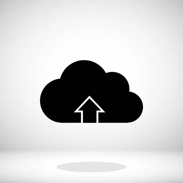 Descargar desde el icono de la nube — Vector de stock