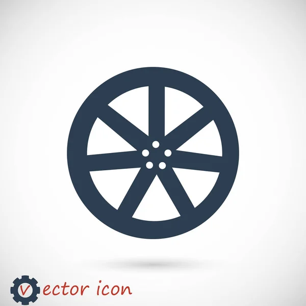 Icono de disco de rueda — Archivo Imágenes Vectoriales