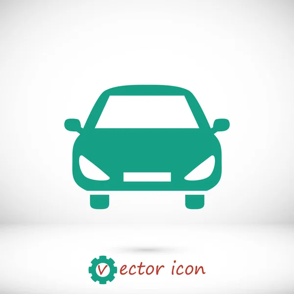 Icono plano de coche — Vector de stock