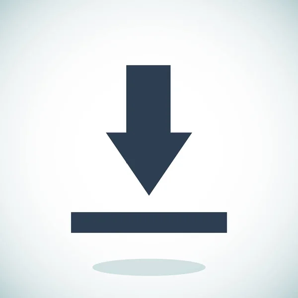 Ícone de botão de upload — Vetor de Stock