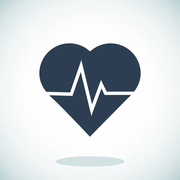 Καρδιακών παλμών εικονίδιο — Διανυσματικό Αρχείο