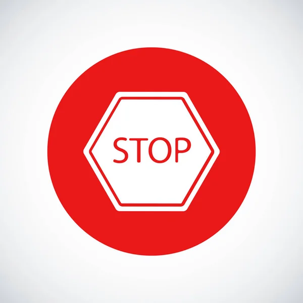 Stop sign icon — Stock Vector