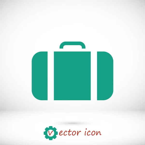 Zelený vak ikona — Stockový vektor