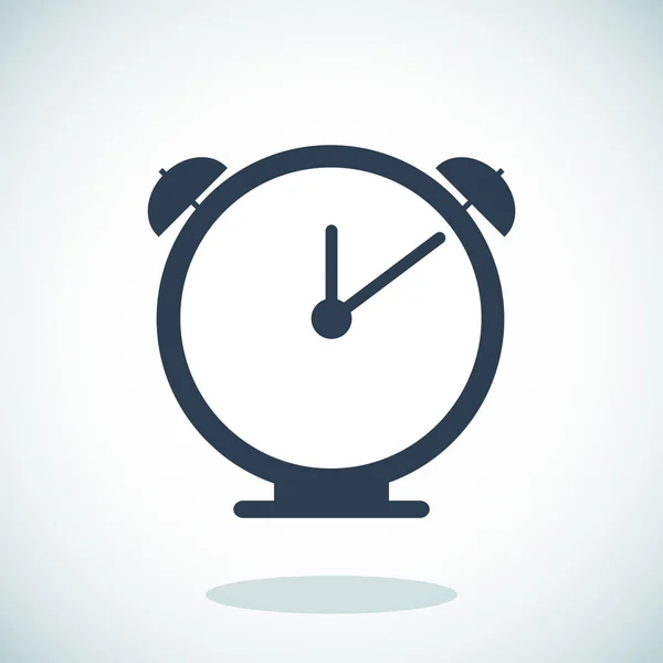 Icono de reloj negro — Vector de stock