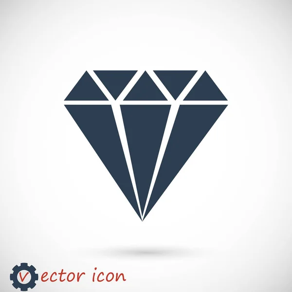 Diamond gem icon — Stock Vector