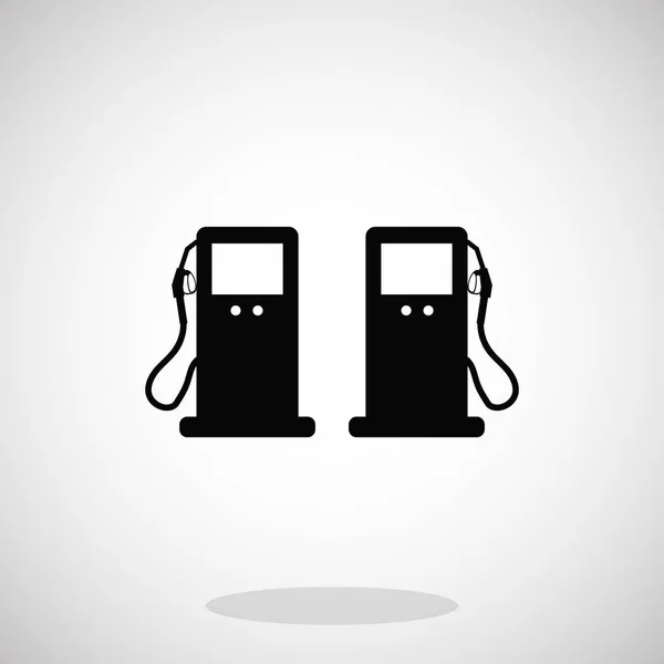 Zwarte gas pictogram — Stockvector