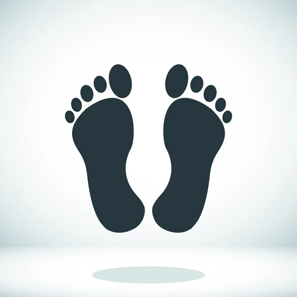 Black feet icon — Stock Vector