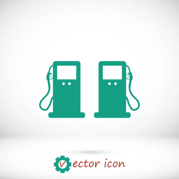 Icono de gas verde — Vector de stock