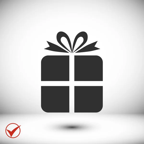 Holiday gift icon — Stock Vector