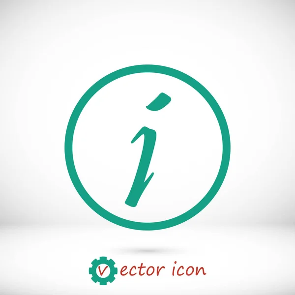 Signo de información icono — Vector de stock