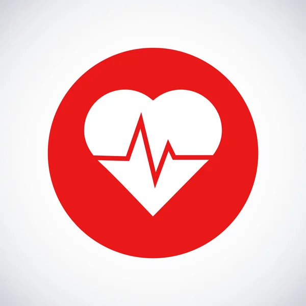 Kalp beat simgesi — Stok Vektör