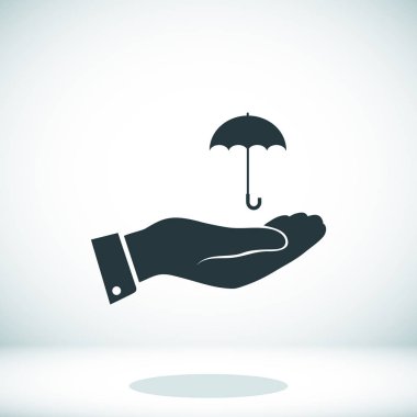 El simgesi olan şemsiye