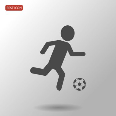 Futbol oyuncu siluet