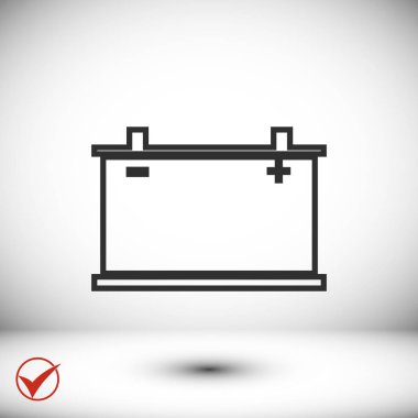 Pil simgesi illüstrasyon