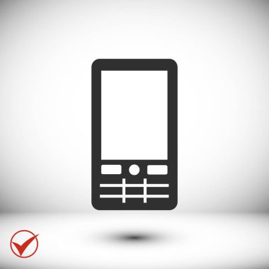 Telefon Düz Simgesi