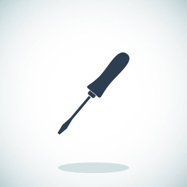 Siyah tornavida simgesi