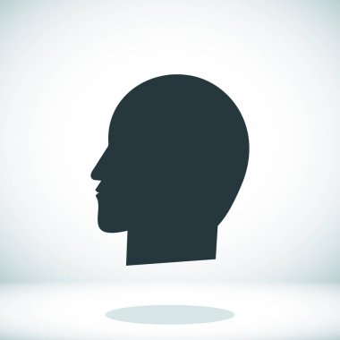 baş siluet simgesi