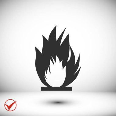 Siyah yangın simgesi