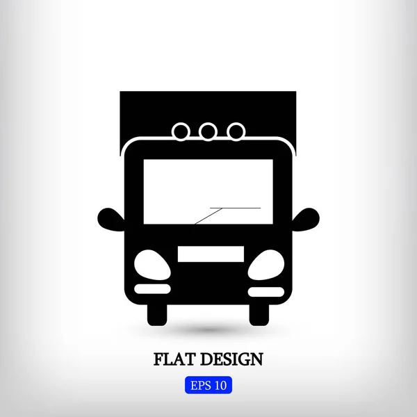 Caminhão Flat Icon — Vetor de Stock