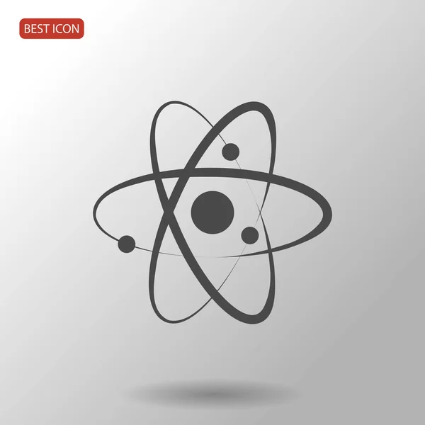 Atom aláírás ikonra — Stock Vector