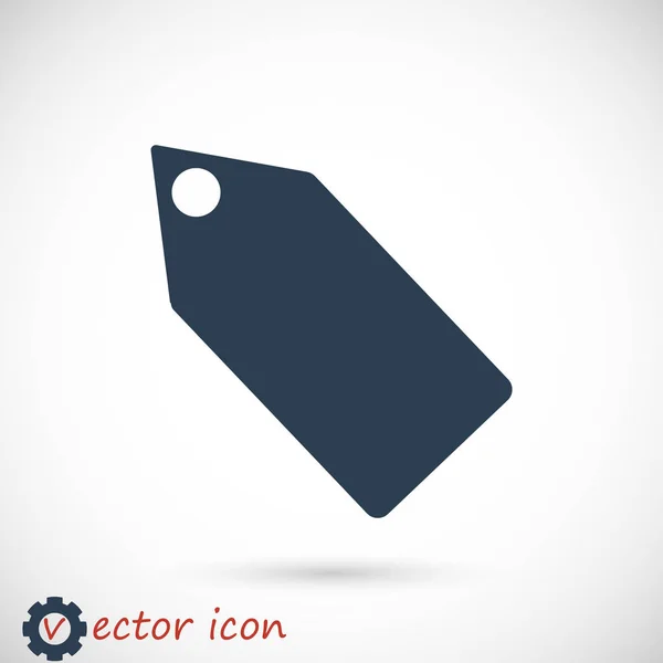 Etiqueta negra icono — Vector de stock