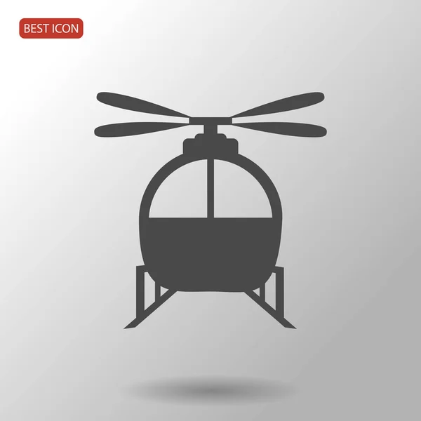 Icono de transporte helicóptero — Vector de stock