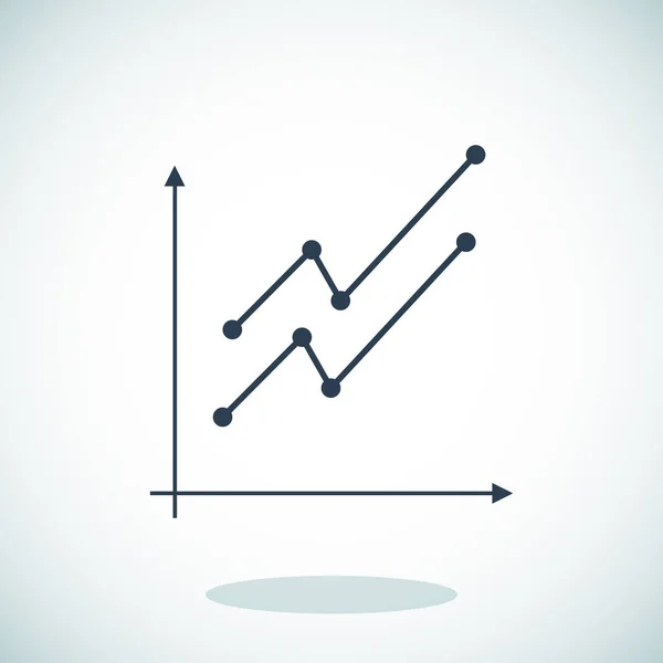 Graph chart icon — Stock Vector