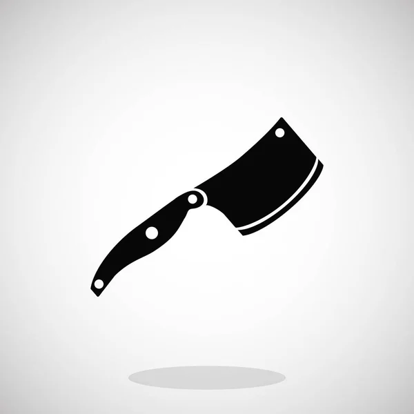 Icône couteau noir — Image vectorielle