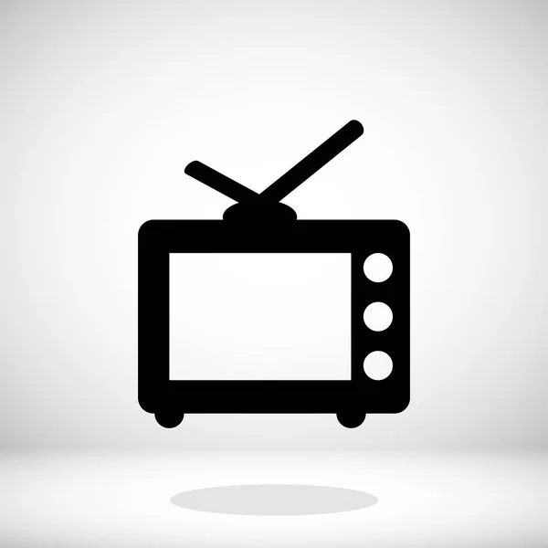 Icono de televisión ilustración — Vector de stock