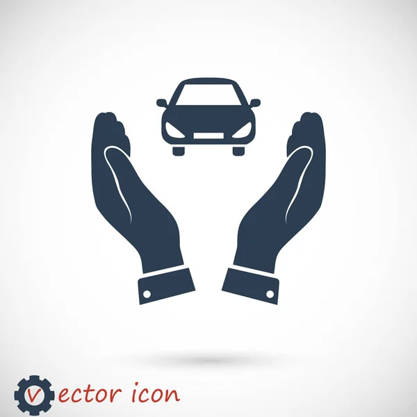 Ilustración del icono del coche — Vector de stock