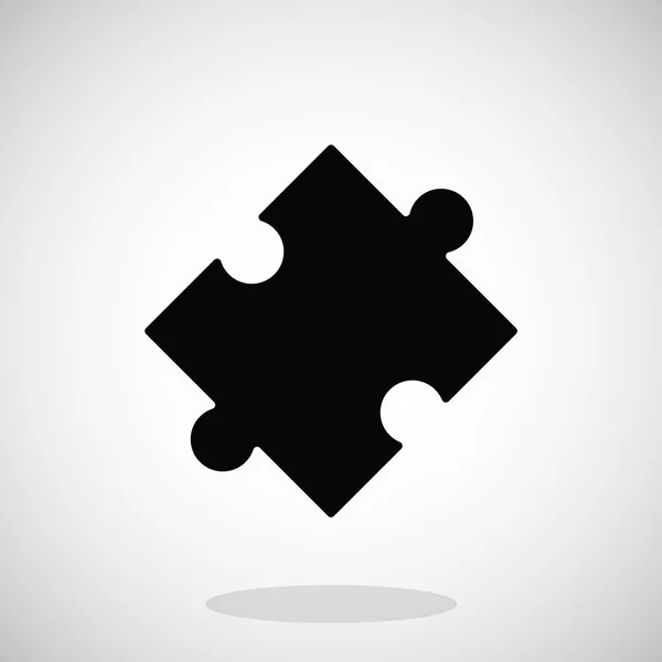 Puzzle flat icon — Stock Vector