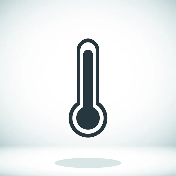 Icona temperatura nera — Vettoriale Stock