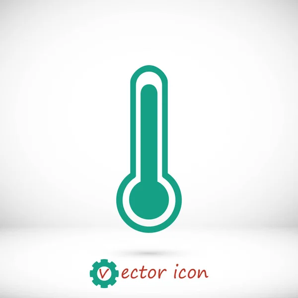 Ikona zelené teploty — Stockový vektor