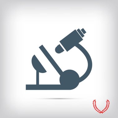 Mikroskop Düz Simgesi
