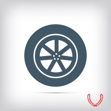 tekerlek vektör simgesi