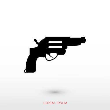 Tabanca düz simgesi