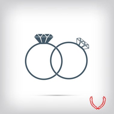 Yüzük düz simgesi